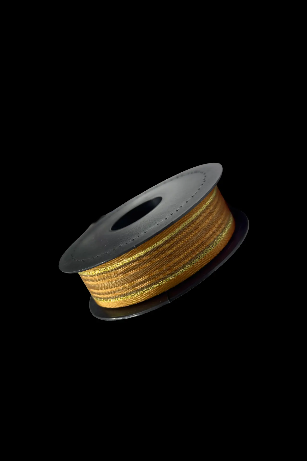 25mm 20m 拉花丝带 黄色